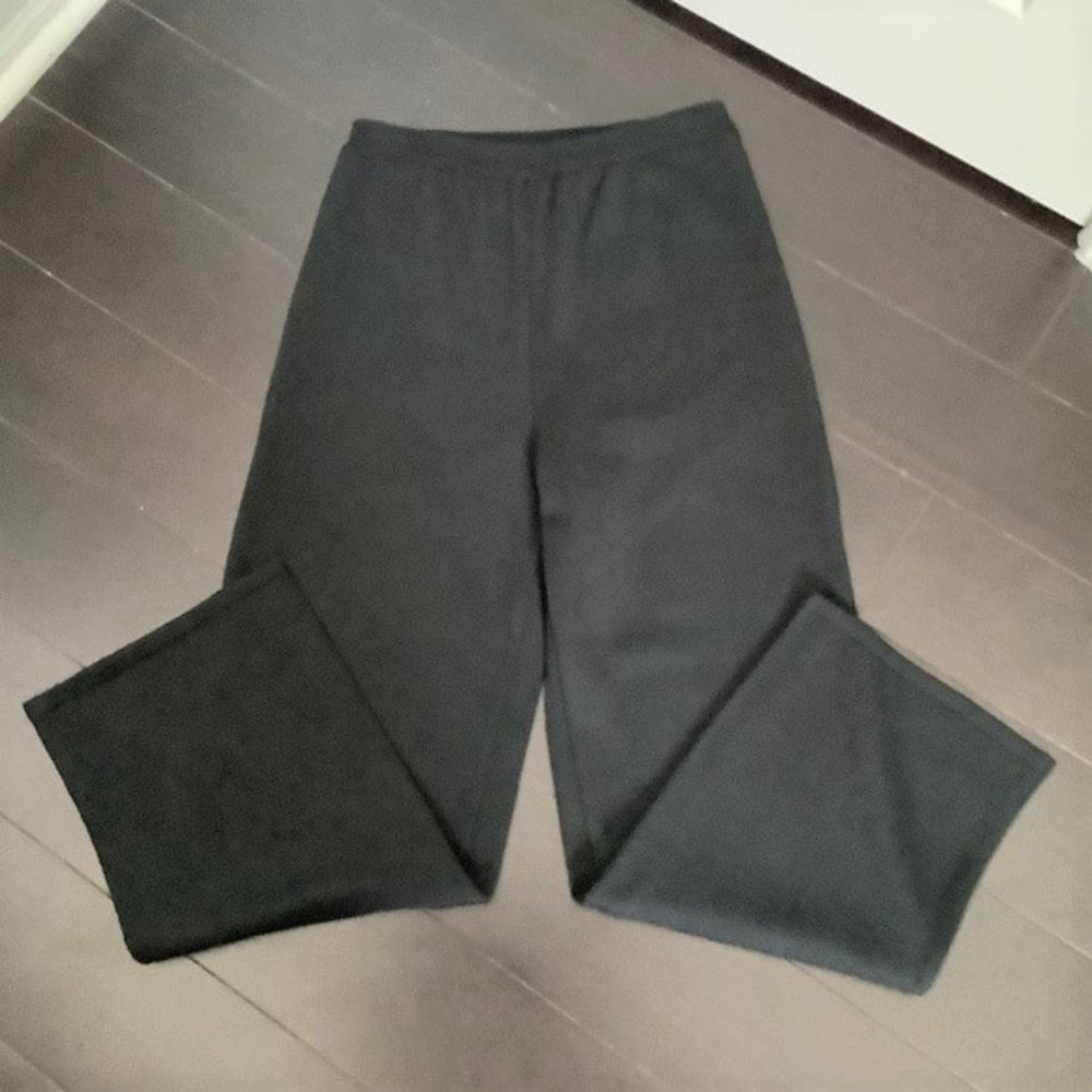 Nina Leonard Black Women's Pants, Elastic Waist, Size MP